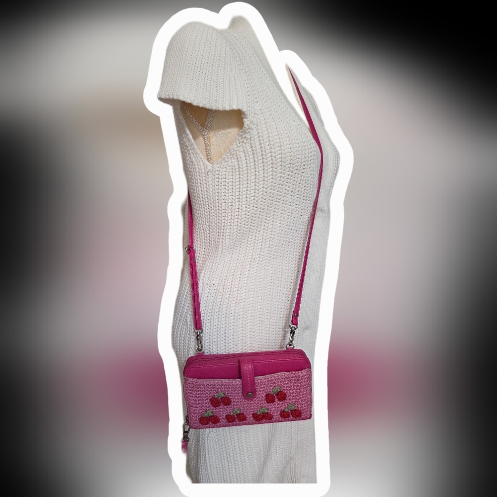 Vibrant Cherry Crossbody Bag